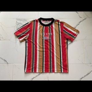 Retro 90s Guess Los Angeles Vertical Striped Tee